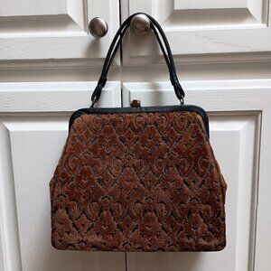 Vintage chenille Covered Purse